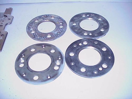 4 steel 5 x 5 wheel spacers .225&#034; thick nascar j-21