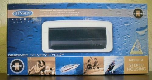 Jensen marine stereo cover radio splash guard white model mrh211w ***new in box