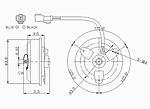 Tyc 630130 radiator fan motor