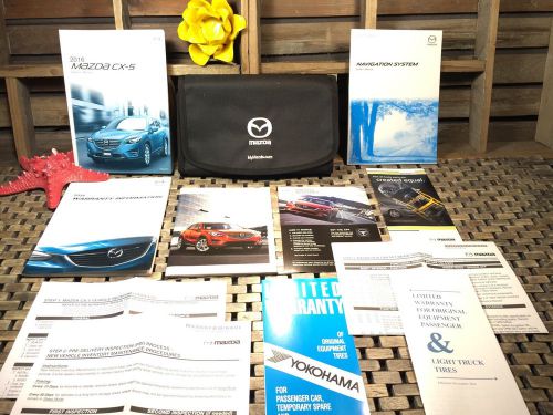 2016 mazda cx-5 cx5 cx 5 owners manual + navigation bk (full set) (buy oem new))