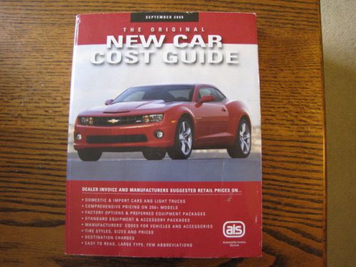 The original new car cost guide - september 2009