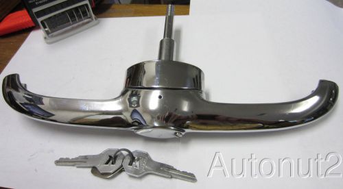 Kaiser frazer vagabound trunk handle lock with yale  keys 1949 1950 1951 1952