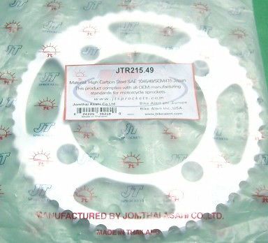 Jt rear sprocket jtr215.49 new