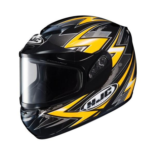 Hjc cs-r2 small thunder yellow dual lens snowmobile snow  csr2 helmet  sml sm s