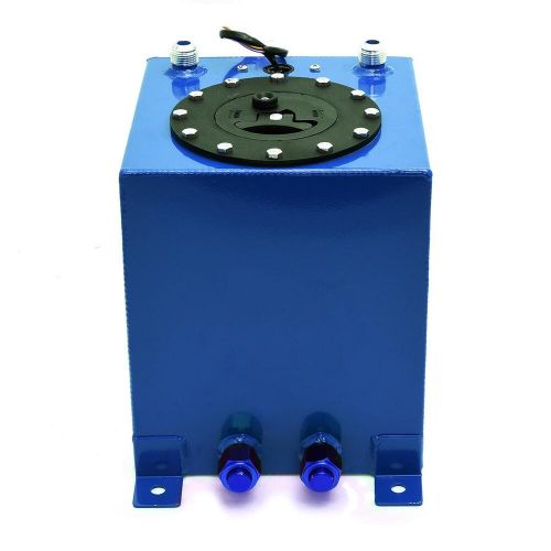 2.5 gallon lightweight blue coated aluminum gas fuel cell tank+level sender unit