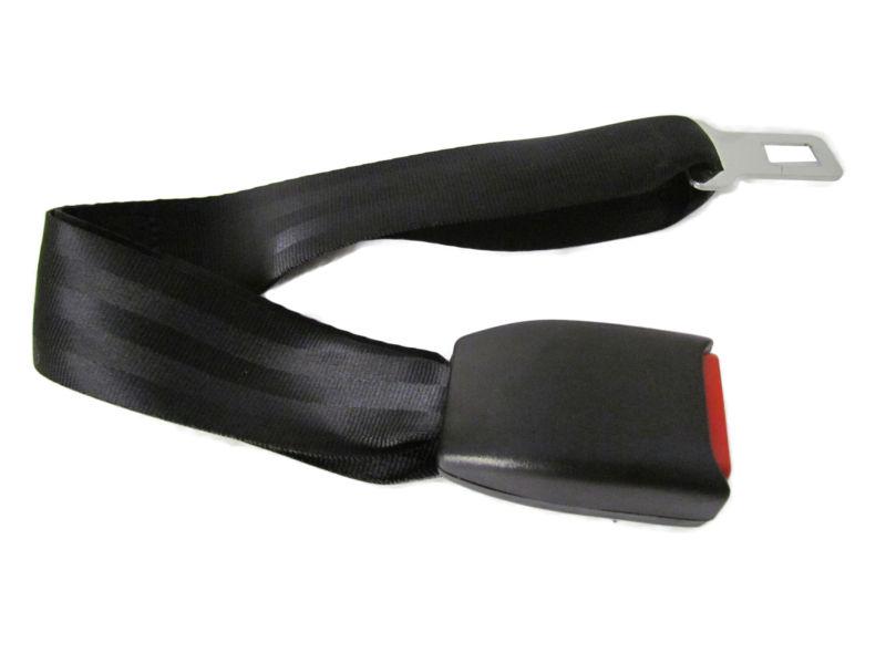 Lumatron 16 inch universal seat belt extender (black/click-n-go) 1-1/10" clip