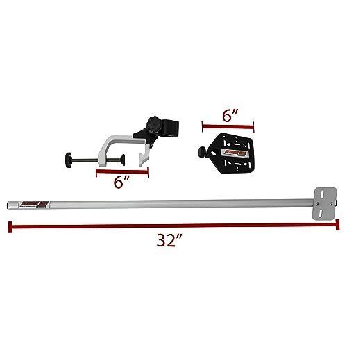 Extreme max 3006.8647 portable clamp-on universal transducer bracket with fish f