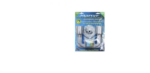 Martyr cmbravo23kita aluminum alloy merc bravo 2&amp;3 mercury anode kit aluminum