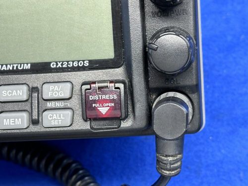 Standard horizon quantum gx2360s dsc vhf radio transceiver; tested, clear mmsi