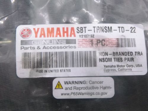 Pair of oem yamaha sbt-trnsm-td-22 non-branded transom ties black