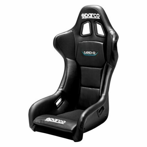 Sparco universal grid qrt sky series fiberglass racing seat black