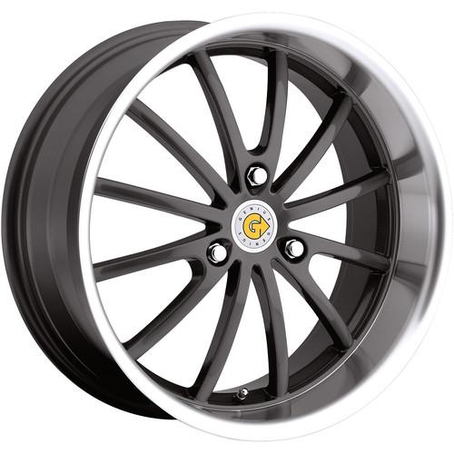 17x6 gunmetal genius darwin wheels 3x112 +22 smart fortwo