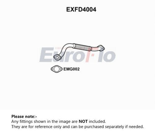 Exhaust pipe fits ford focus mk1 2.0 centre 98 to 04 euroflo quality guaranteed