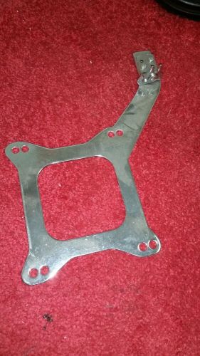 Summit racing throttle cable bracket plate steel chrome holley edelbrock carter