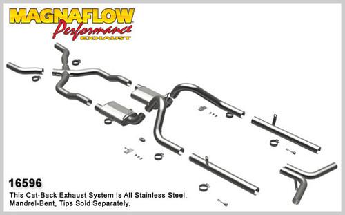 Magnaflow 16596 chevrolet bel air crossmember-back system performance exhaust