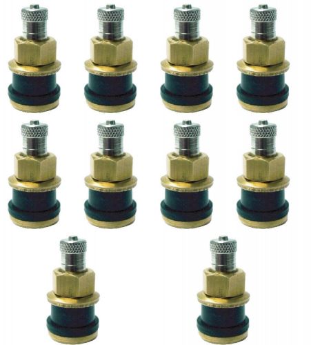 Metal tire valve stems 10 pack for 5/8&#034; racing wheels