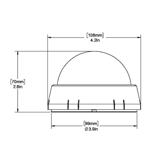 Ritchie xp-98w x-port tactician™ compass - surface mount - white