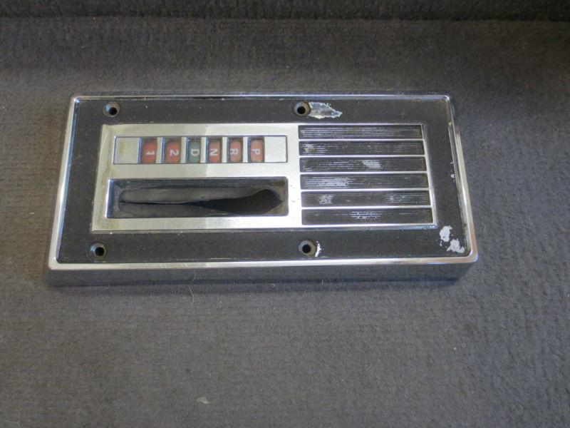 1967 1968 mercury cougar shifter bezel xr7 67 68 shift console  xr 7 dan gurney