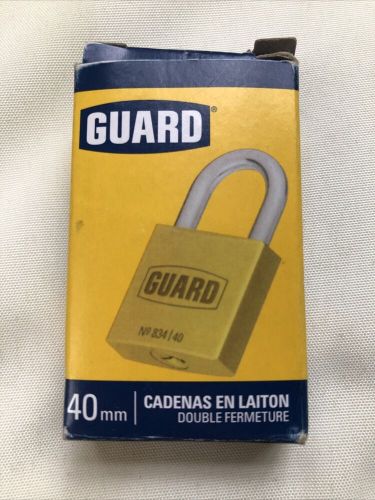 Guard 1-1/2” brass padlock