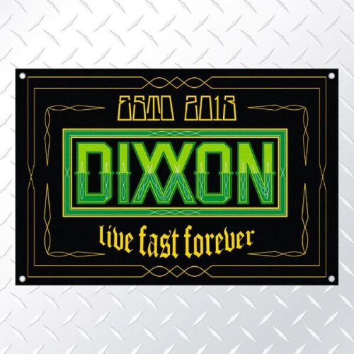 Dixxon flannel 36x24 pinstripe esto 2013 live fast cholo style garage banner new