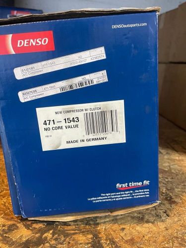 Denso 471-1543 new compressor w/clutch