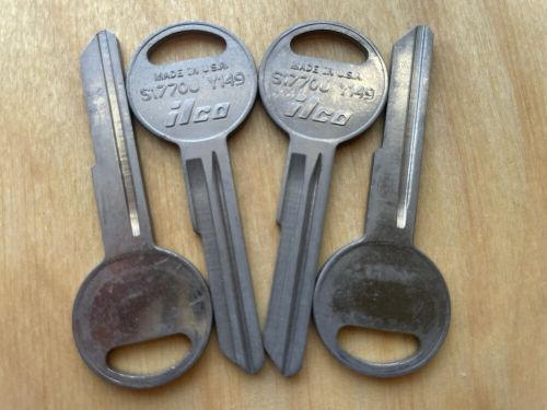 Chrysler y149 / s1770u key blanks. lot of four(4) blank ilco usa keys