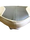 Two tone  gray / off white casting butt seat for bass boat and fishing boat