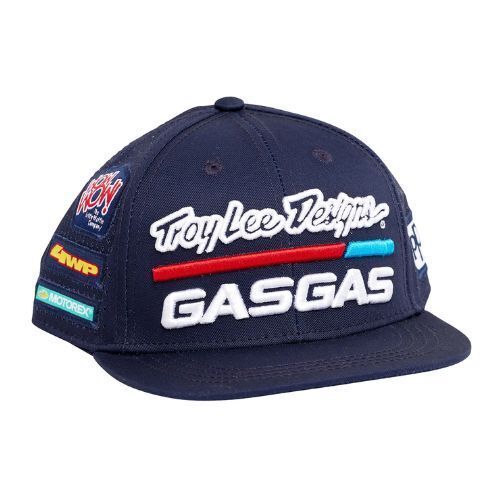 Troy lee designs gasgas team youth snapback lightweight one size hat - navy