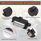 Front hvac heater blower motor resistor for chevy trailblazer envoy 2002-2009 us