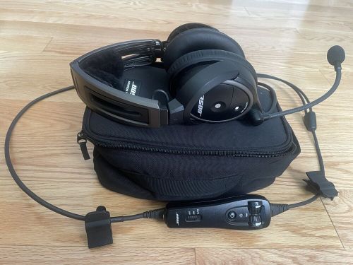 Bose a20 aviation headset without bluetooth, new replaced bose ear muffs