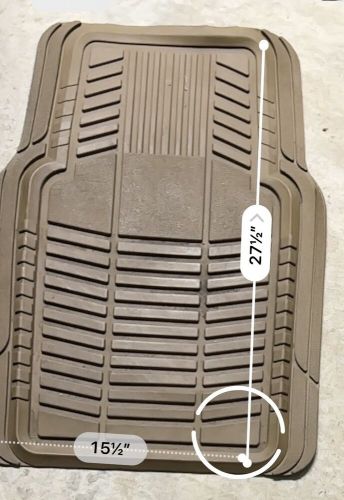 Universal heavy tan floor mats