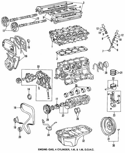 Genuine toyota oil pan 12102-16010