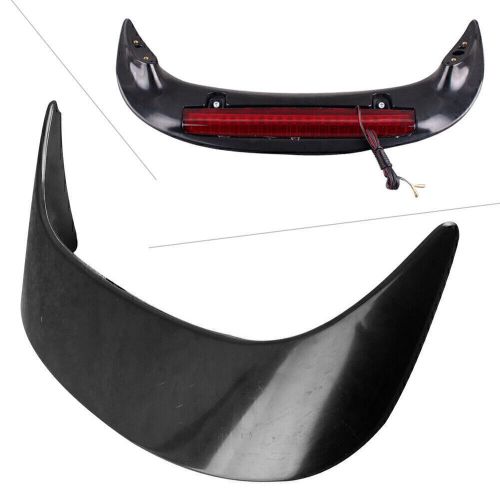 Rear trunk spoiler lip + led light for honda goldwing 1800 gl1800 2001-2011