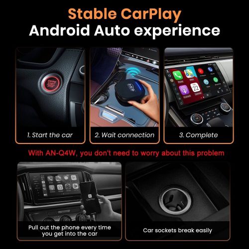 Mmb max 5.0 wireless carplay android 13.0 video ai box adapter for hongqi-e-hs9