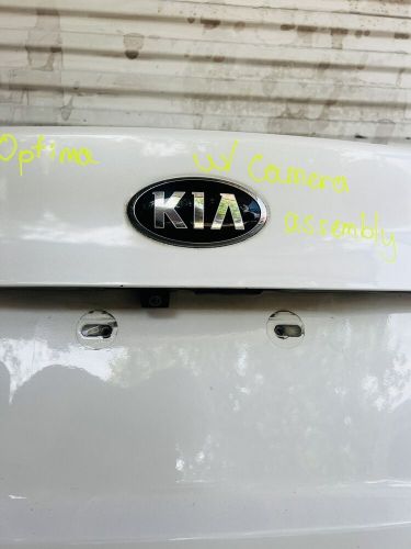 2014-2015 kia optima rear trunk lid tailgate assembly complete camera oem white