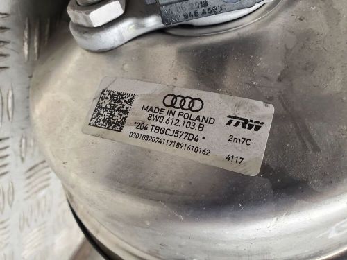 Audi a4 s4 b9 2017 front brake booster 8w0612103b petrol 185kw atv82555-