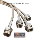 Porsche 911 996 997 full stainless braided brake line flexi kit.