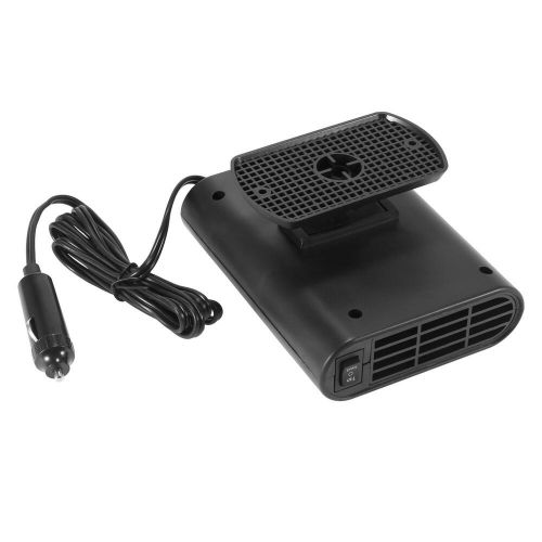 Portable 12v in car heater fast heating fan window defroster demister black gray