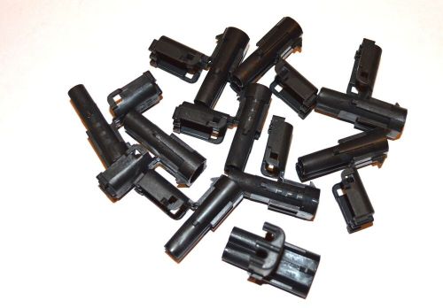 Delphi weather pack 2 pin - conductor shroud  lot of 10 each 12010973