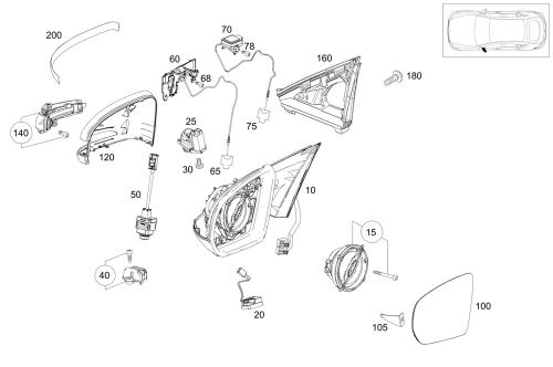 Genuine mercedes-benz antenna 205-905-56-15