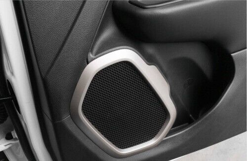 Cover trim inner door speaker frame 2015-2020 for jeep renegade abs silver 4pcs