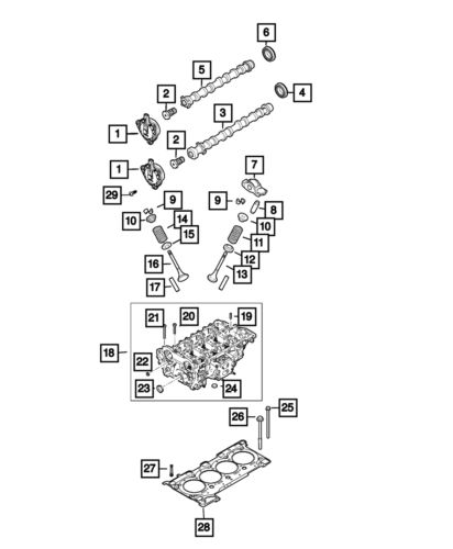 Genuine mopar cylinder head 68622593aa