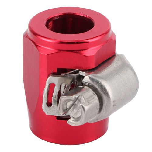 Red an4 aluminum alloy hose finisher clamps for fuel/oil/diesel/gas/air and