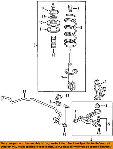 Honda oem 51360-shj-a03 control arm/suspension control arm