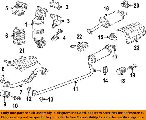 Honda oem 18181r1aa00 exhaust-heat shield