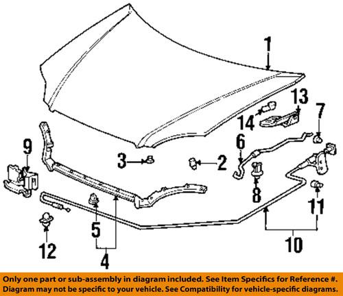 Honda oem 74120s01a04 hood-lock