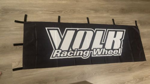 Authentic volk racing nobori flag rays wheels garage banner