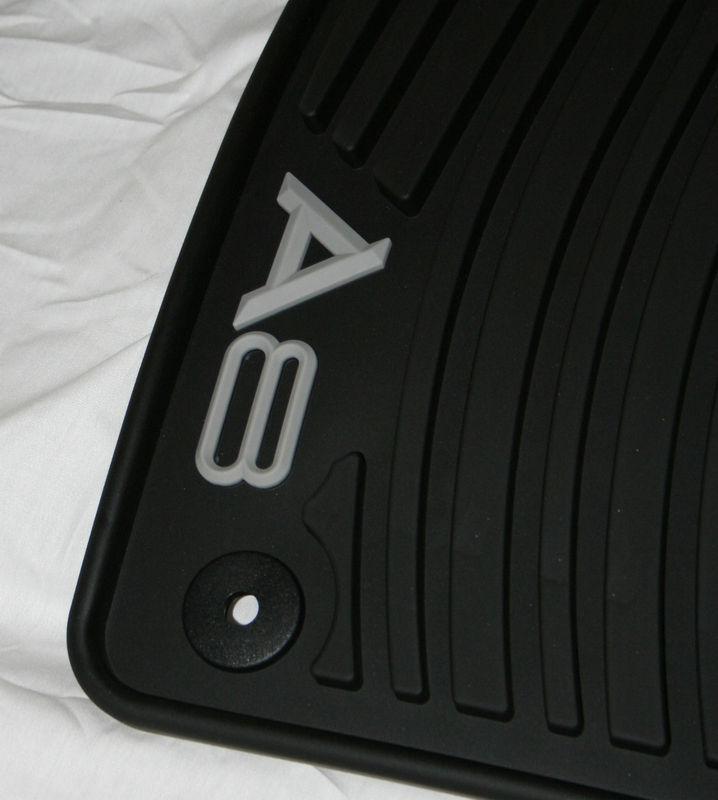 2004 to 2010 audi a8l factory oem accessory rubber floor mats - heavy duty!