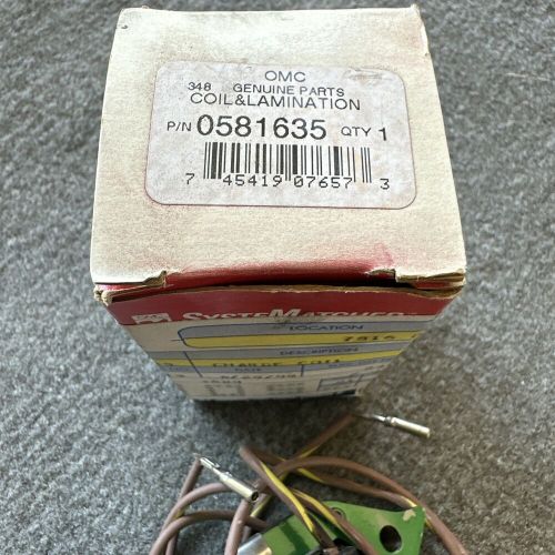 Omc johnson evinrude oem stator driver coil &amp; lamination new old stock