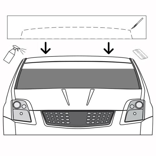 Sun visor strip windshield banner long lasting premium vinyl blank decal gloss t